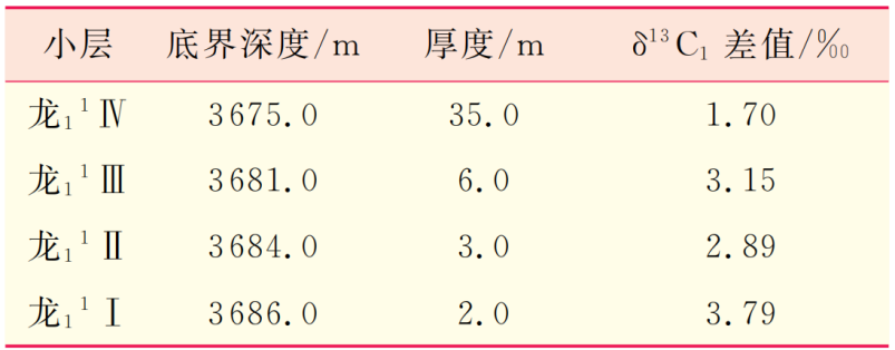 碳同位素分析實例數據